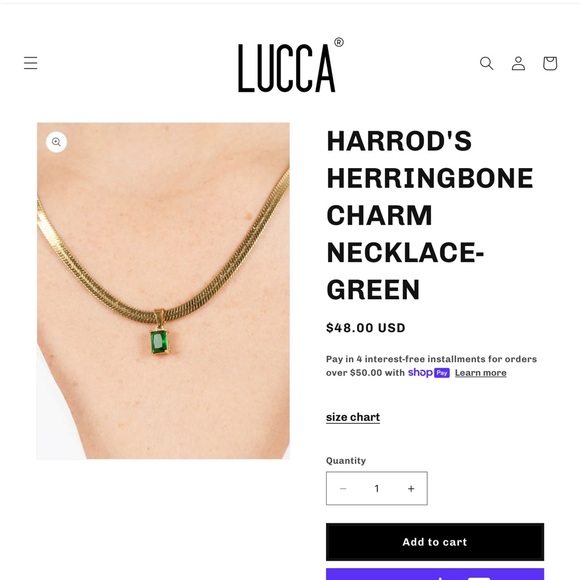 Lucca Couture Jewelry - NEW! Lucca green charm necklace